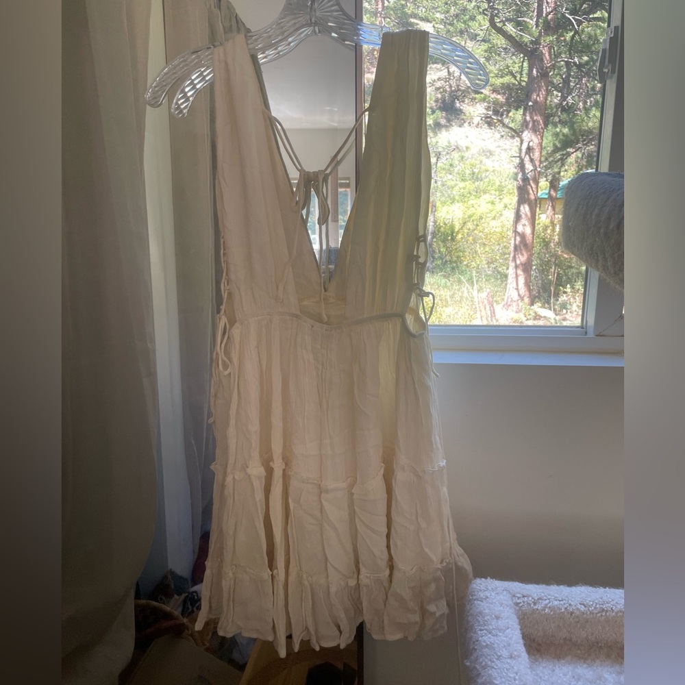 White mini dress